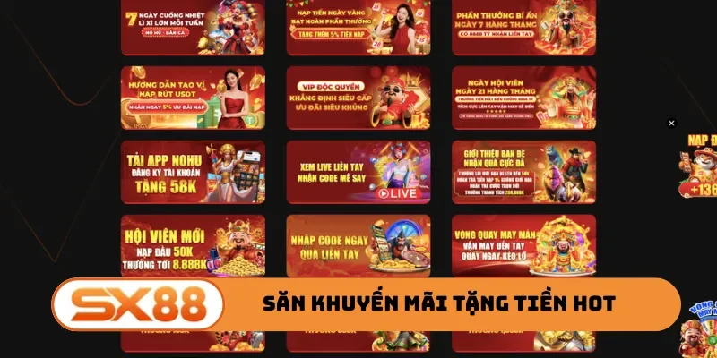 Săn khuyến mãi tặng tiền hot